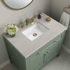 James Martin Vanities Chicago 36in Single Vanity, Smokey Celadon w/ 3 CM Eternal Serena Top 305-V36-SC-3ESR